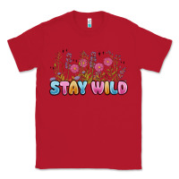 Red stay wild Classic Tee - MaliasSmallBusiness
