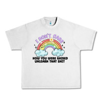 Lunar Rock i dont care how you were raised Urban Heavy Tee - MaliasSmallBusiness