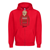 Red Christmas Labrador Zipper Hoodie - Bettercallsaul