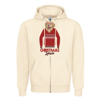 Sandshell Christmas Labrador Zipper Hoodie - Bettercallsaul