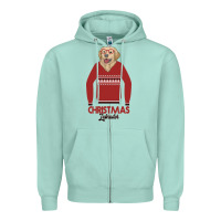 Seafoam Christmas Labrador Zipper Hoodie - Bettercallsaul