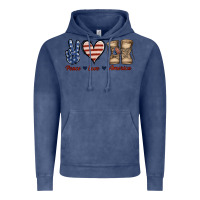 Vintage Denim Peace Love America Vintage Hoodie - Jasminsmagicworld