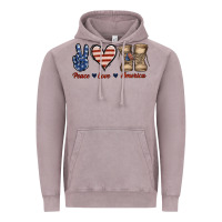 Peace Love America Vintage Hoodie | Teevron