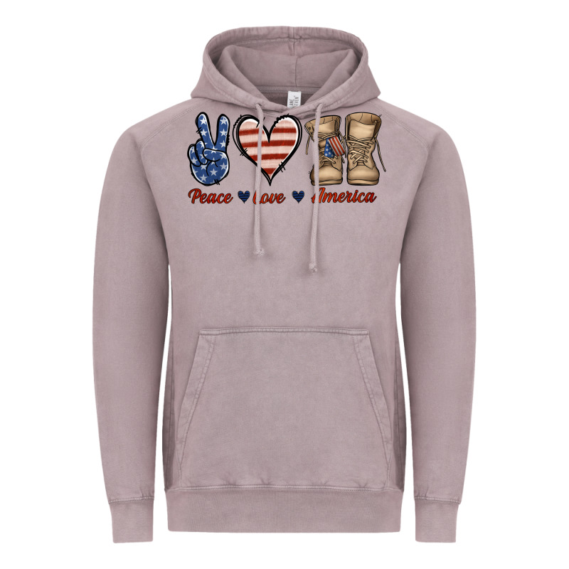 Peace Love America Vintage Hoodie by Jasminsmagicworld | Teevron