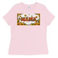 Bubblegum Pink sunflowers and butterflies mama license plate Ladies Tee - HRA Design Shop