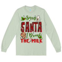 Matcha sorry santa ı drank the milk Long Sleeve Tee - MaliasSmallBusiness