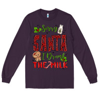 Plum sorry santa ı drank the milk Long Sleeve Tee - MaliasSmallBusiness