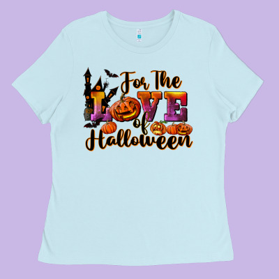 For The Love Of Halloween Ladies Tee Designed By Ranaportraitstore