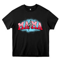 Black mama lightning bolt Heavy Core Tee - JahusDesignShop