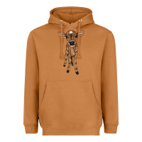 Meerkat Baby cow Heavyweight Hoodie - HowdyJamesFarm