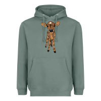 Sage Baby cow Heavyweight Hoodie - HowdyJamesFarm