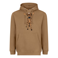 Toasted Coconut Baby cow Heavyweight Hoodie - HowdyJamesFarm
