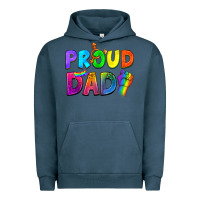 Pigment Midnight Navy Western Proud Dad Urban Hoodie - BundleAndBundleShop