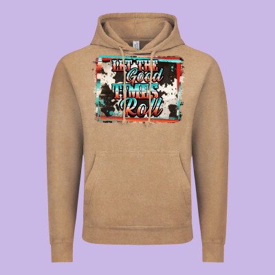 Let The Good Times Roll Vintage Hoodie Designed By Jasminsmagicworld