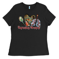 Black respiratory therapist Ladies Tee - RacoonDesign