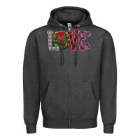Charcoal Heather Love Christmas Zipper Hoodie - Bettercallsaul