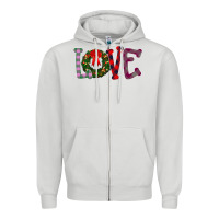 Dove Grey Love Christmas Zipper Hoodie - Bettercallsaul