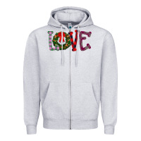Heather Grey Love Christmas Zipper Hoodie - Bettercallsaul