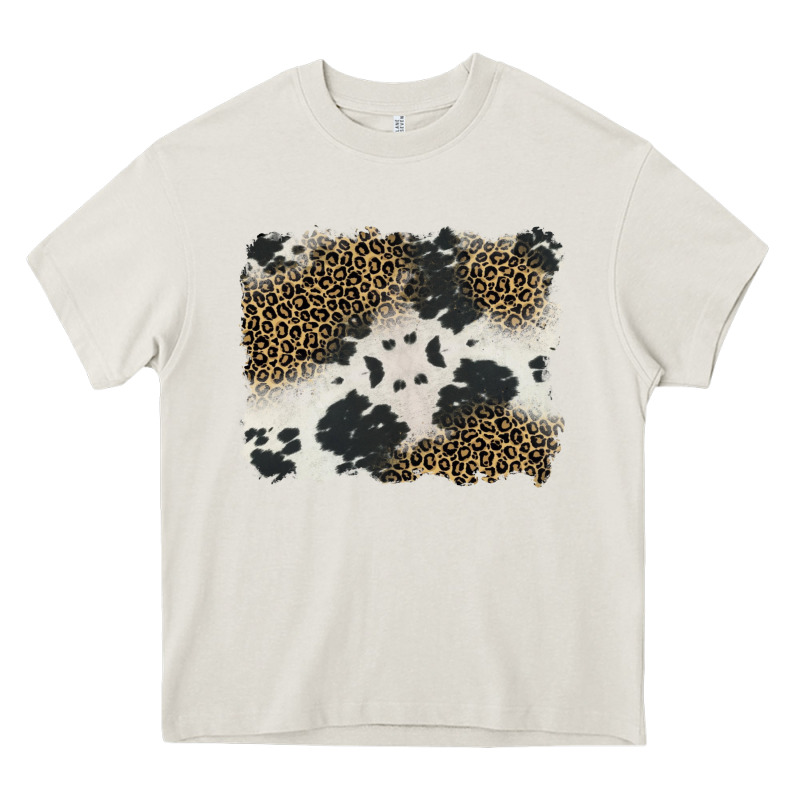 Black And White Cowhide Background Heavy Core Tee by BarkalooDesign | Teevron