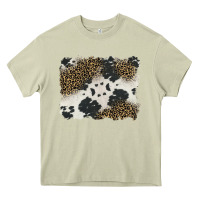 Mossy black and white cowhide background Heavy Core Tee - BarkalooDesign