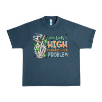 Midnight Navy somebodys high maintenance problem Urban Heavy Tee - MaliasSmallBusiness