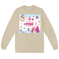 Mushroom dreaming of a pink christmas Long Sleeve Tee - MaliasSmallBusiness