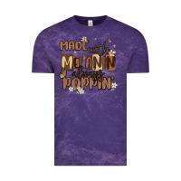 Cloud Purple made with melanin always poppin Vintage Tee - MaliasSmallBusiness
