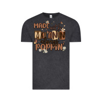 Vintage Black made with melanin always poppin Vintage Tee - MaliasSmallBusiness