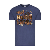 Vintage Denim made with melanin always poppin Vintage Tee - MaliasSmallBusiness