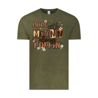 Vintage Olive made with melanin always poppin Vintage Tee - MaliasSmallBusiness