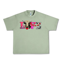 Oil Green love with holstein cow Urban Heavy Tee - AdoDesignShop