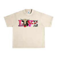 Sandshell love with holstein cow Urban Heavy Tee - AdoDesignShop