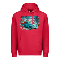 Cardinal its the wonderful time of the year truck Premium Hoodie - CowGirlArtShop