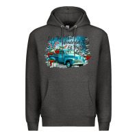 Charcoal Heather its the wonderful time of the year truck Premium Hoodie - CowGirlArtShop