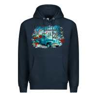 Navy its the wonderful time of the year truck Premium Hoodie - CowGirlArtShop