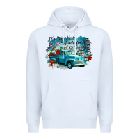 White its the wonderful time of the year truck Premium Hoodie - CowGirlArtShop