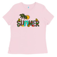 Bubblegum Pink summer Ladies Tee - CowhideDigitalArt