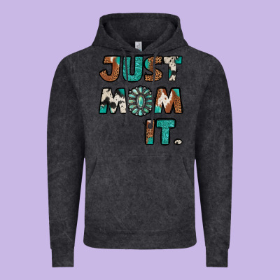Just Mom It Vintage Hoodie Designed By Jasminsmagicworld