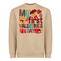 Mushroom my first valentines day Heavyweight Sweatshirt - NancyCooperArtShop