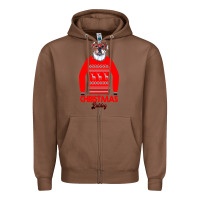 Chestnut Christmas Buldog Zipper Hoodie - Bettercallsaul
