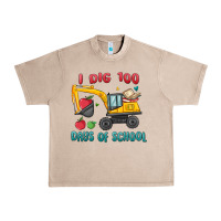French Oak i dig 100 days of school excavator Urban Heavy Tee - MaliasSmallBusiness