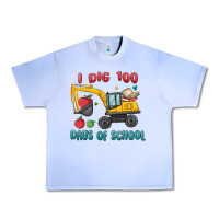 Grape Ice i dig 100 days of school excavator Urban Heavy Tee - MaliasSmallBusiness