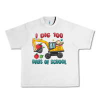 Lunar Rock i dig 100 days of school excavator Urban Heavy Tee - MaliasSmallBusiness