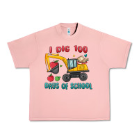 Salmon i dig 100 days of school excavator Urban Heavy Tee - MaliasSmallBusiness