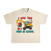 Sandshell i dig 100 days of school excavator Urban Heavy Tee - MaliasSmallBusiness
