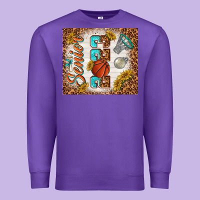 Senior 2023 Basketball Premium Sweatshirt Designed By Tumblerdesignbyshophia