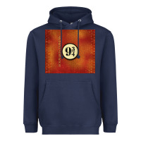 Navy magical train station Heavyweight Hoodie - TumblerDesignByShophia