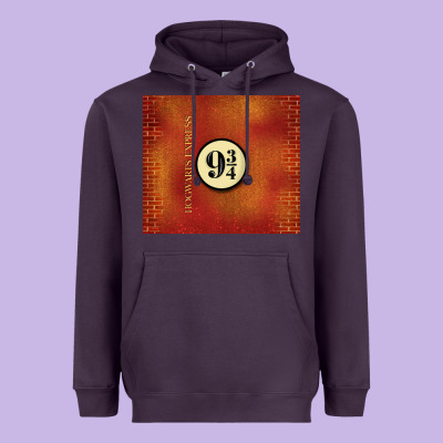 Magical Train Station Heavyweight Hoodie Designed By Tumblerdesignbyshophia
