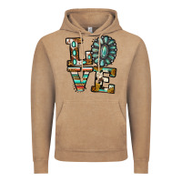 Vintage Coffee Turquoise Love Vintage Hoodie - Jasminsmagicworld