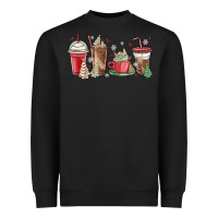 Black christmas tree cake and coffee cups Heavyweight Sweatshirt - MaliasSmallBusiness